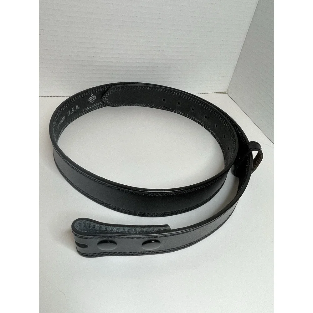 Belt Black Leather Dress Belt Belt Size 40